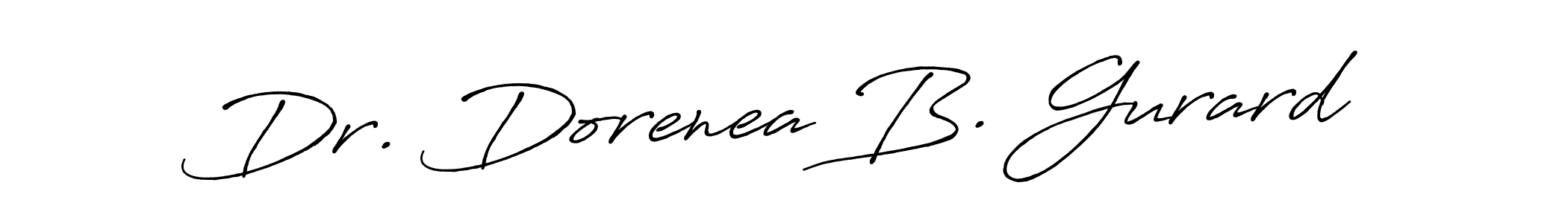 Design your own signature with our free online signature maker. With this signature software, you can create a handwritten (Antro_Vectra_Bolder) signature for name Dr. Dorenea B. Gurard. Dr. Dorenea B. Gurard signature style 7 images and pictures png