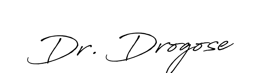 Create a beautiful signature design for name Dr. Drogose. With this signature (Antro_Vectra_Bolder) fonts, you can make a handwritten signature for free. Dr. Drogose signature style 7 images and pictures png