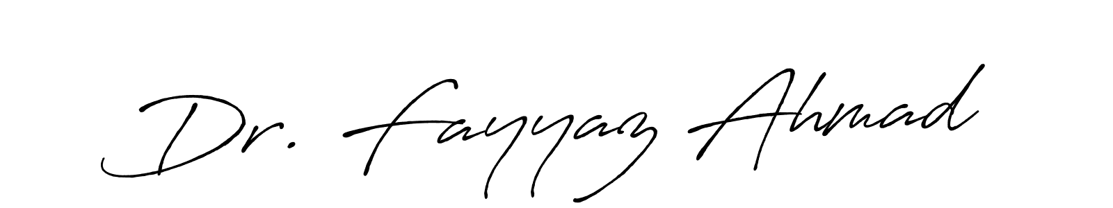 Design your own signature with our free online signature maker. With this signature software, you can create a handwritten (Antro_Vectra_Bolder) signature for name Dr. Fayyaz Ahmad. Dr. Fayyaz Ahmad signature style 7 images and pictures png