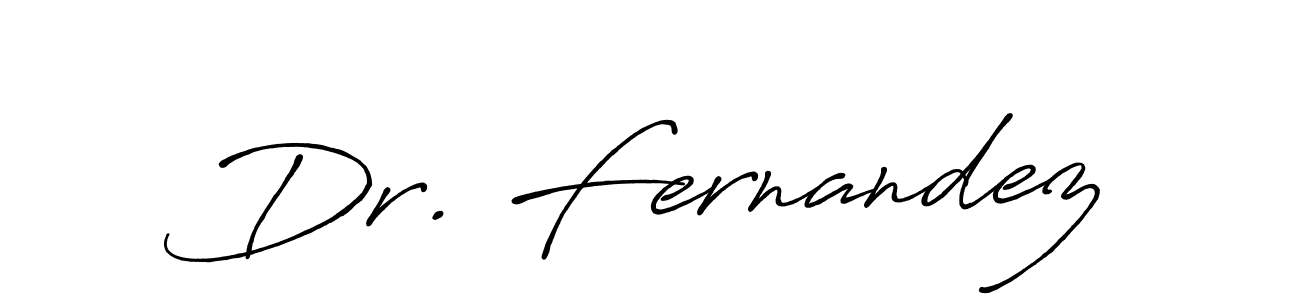 Similarly Antro_Vectra_Bolder is the best handwritten signature design. Signature creator online .You can use it as an online autograph creator for name Dr. Fernandez. Dr. Fernandez signature style 7 images and pictures png