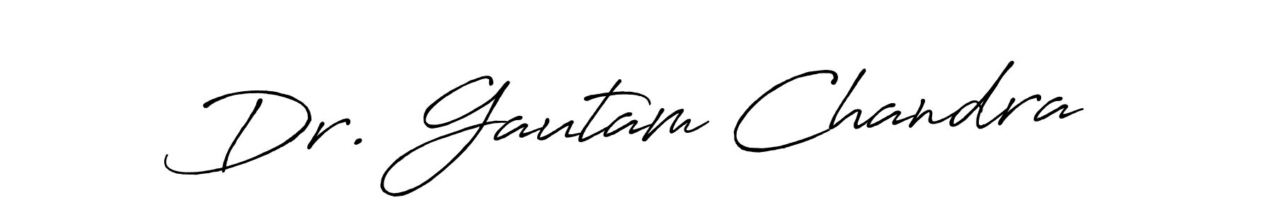 Also we have Dr. Gautam Chandra name is the best signature style. Create professional handwritten signature collection using Antro_Vectra_Bolder autograph style. Dr. Gautam Chandra signature style 7 images and pictures png