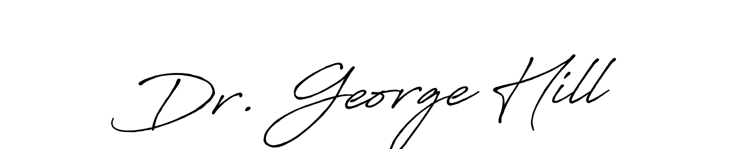 Similarly Antro_Vectra_Bolder is the best handwritten signature design. Signature creator online .You can use it as an online autograph creator for name Dr. George Hill. Dr. George Hill signature style 7 images and pictures png