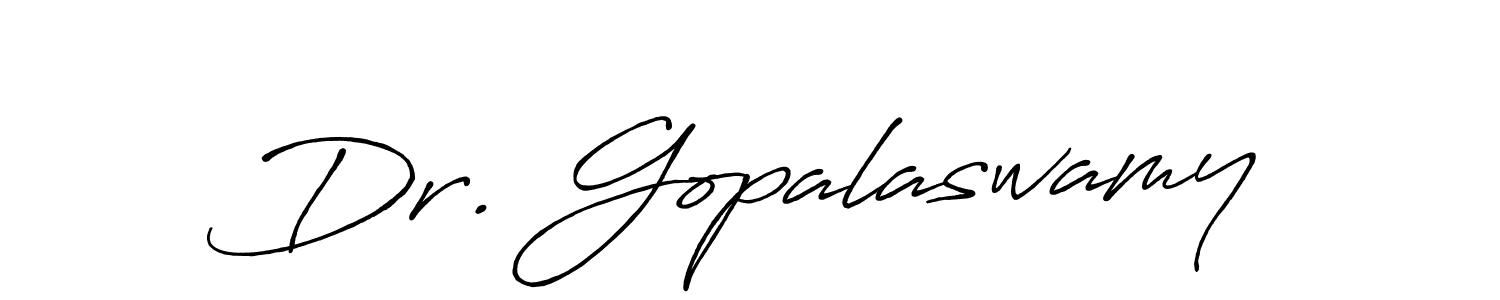 Also we have Dr. Gopalaswamy name is the best signature style. Create professional handwritten signature collection using Antro_Vectra_Bolder autograph style. Dr. Gopalaswamy signature style 7 images and pictures png
