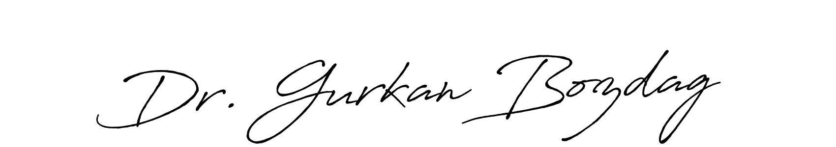 Make a beautiful signature design for name Dr. Gurkan Bozdag. With this signature (Antro_Vectra_Bolder) style, you can create a handwritten signature for free. Dr. Gurkan Bozdag signature style 7 images and pictures png