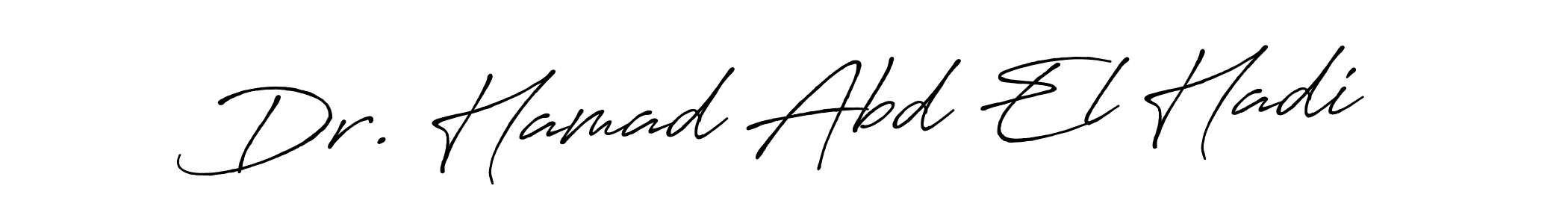 Create a beautiful signature design for name Dr. Hamad Abd El Hadi. With this signature (Antro_Vectra_Bolder) fonts, you can make a handwritten signature for free. Dr. Hamad Abd El Hadi signature style 7 images and pictures png