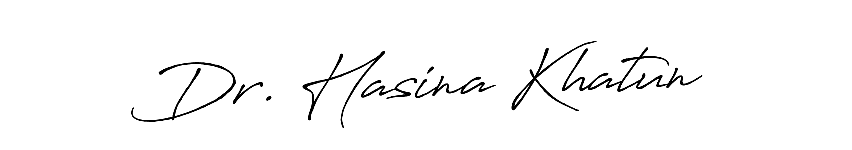 How to make Dr. Hasina Khatun signature? Antro_Vectra_Bolder is a professional autograph style. Create handwritten signature for Dr. Hasina Khatun name. Dr. Hasina Khatun signature style 7 images and pictures png