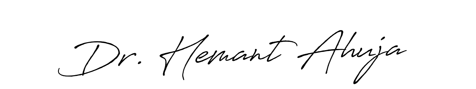 You can use this online signature creator to create a handwritten signature for the name Dr. Hemant Ahuja. This is the best online autograph maker. Dr. Hemant Ahuja signature style 7 images and pictures png