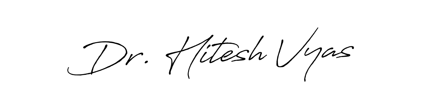 Make a beautiful signature design for name Dr. Hitesh Vyas. Use this online signature maker to create a handwritten signature for free. Dr. Hitesh Vyas signature style 7 images and pictures png