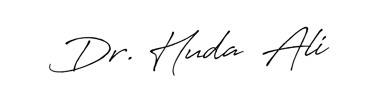 Also You can easily find your signature by using the search form. We will create Dr. Huda  Ali name handwritten signature images for you free of cost using Antro_Vectra_Bolder sign style. Dr. Huda  Ali signature style 7 images and pictures png