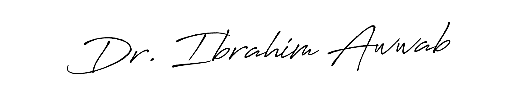 Similarly Antro_Vectra_Bolder is the best handwritten signature design. Signature creator online .You can use it as an online autograph creator for name Dr. Ibrahim Awwab. Dr. Ibrahim Awwab signature style 7 images and pictures png