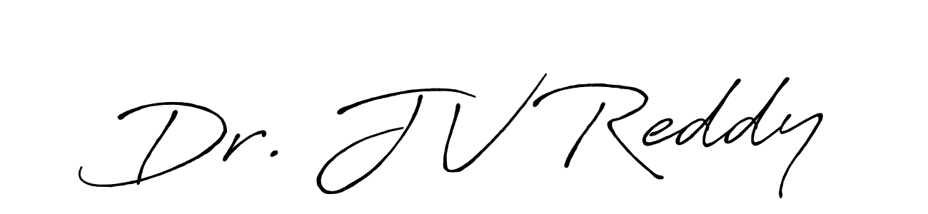 Dr. J V Reddy stylish signature style. Best Handwritten Sign (Antro_Vectra_Bolder) for my name. Handwritten Signature Collection Ideas for my name Dr. J V Reddy. Dr. J V Reddy signature style 7 images and pictures png