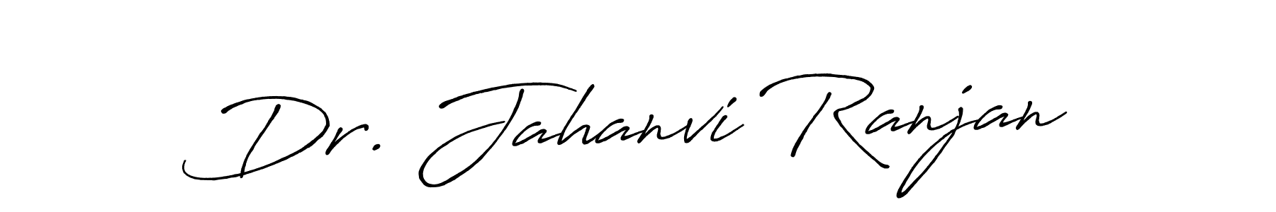 The best way (Antro_Vectra_Bolder) to make a short signature is to pick only two or three words in your name. The name Dr. Jahanvi Ranjan include a total of six letters. For converting this name. Dr. Jahanvi Ranjan signature style 7 images and pictures png