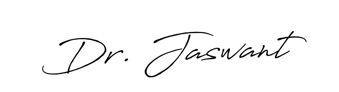 Make a beautiful signature design for name Dr. Jaswant. With this signature (Antro_Vectra_Bolder) style, you can create a handwritten signature for free. Dr. Jaswant signature style 7 images and pictures png