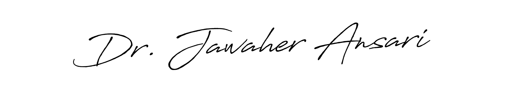 Make a beautiful signature design for name Dr. Jawaher Ansari. With this signature (Antro_Vectra_Bolder) style, you can create a handwritten signature for free. Dr. Jawaher Ansari signature style 7 images and pictures png