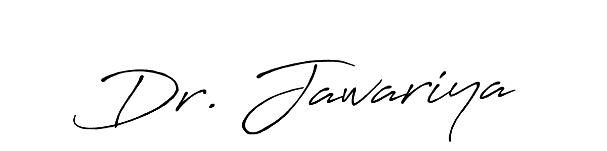 The best way (Antro_Vectra_Bolder) to make a short signature is to pick only two or three words in your name. The name Dr. Jawariya include a total of six letters. For converting this name. Dr. Jawariya signature style 7 images and pictures png