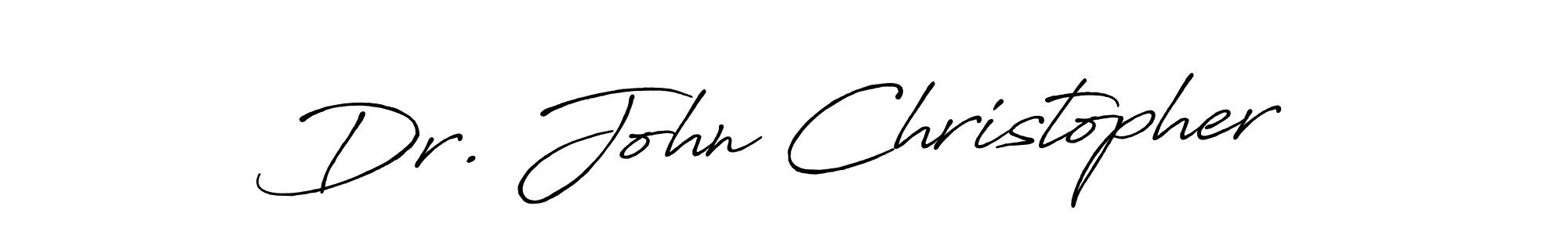 Also You can easily find your signature by using the search form. We will create Dr. John Christopher name handwritten signature images for you free of cost using Antro_Vectra_Bolder sign style. Dr. John Christopher signature style 7 images and pictures png