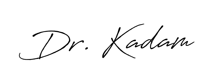 The best way (Antro_Vectra_Bolder) to make a short signature is to pick only two or three words in your name. The name Dr. Kadam include a total of six letters. For converting this name. Dr. Kadam signature style 7 images and pictures png