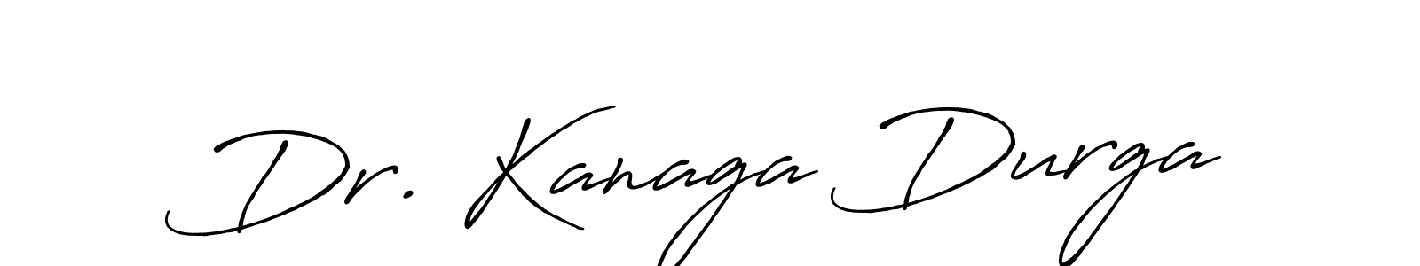 You should practise on your own different ways (Antro_Vectra_Bolder) to write your name (Dr. Kanaga Durga) in signature. don't let someone else do it for you. Dr. Kanaga Durga signature style 7 images and pictures png