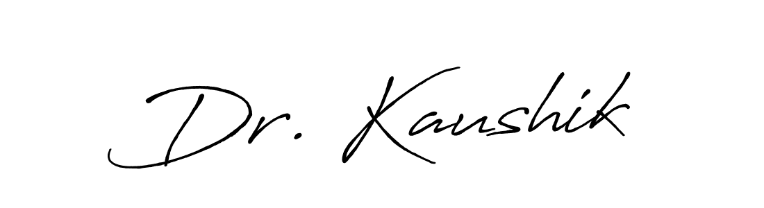 Also You can easily find your signature by using the search form. We will create Dr. Kaushik name handwritten signature images for you free of cost using Antro_Vectra_Bolder sign style. Dr. Kaushik signature style 7 images and pictures png
