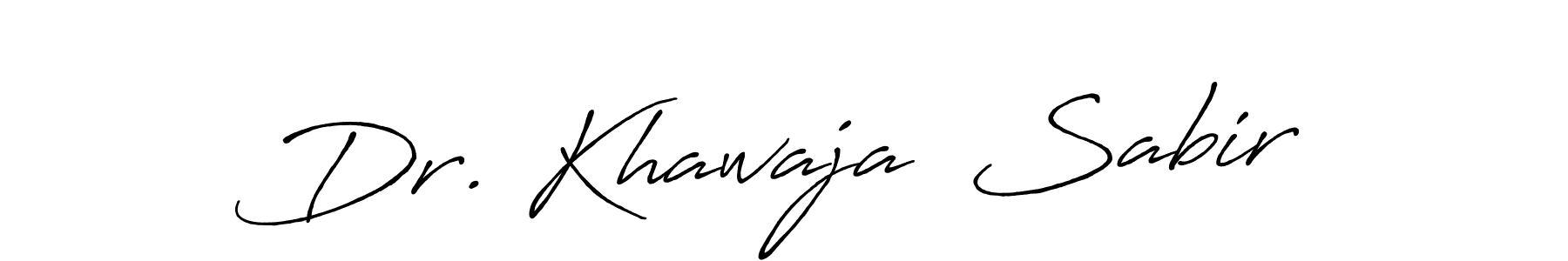 You should practise on your own different ways (Antro_Vectra_Bolder) to write your name (Dr. Khawaja  Sabir) in signature. don't let someone else do it for you. Dr. Khawaja  Sabir signature style 7 images and pictures png