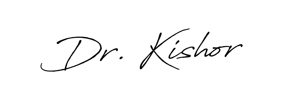 Also we have Dr. Kishor name is the best signature style. Create professional handwritten signature collection using Antro_Vectra_Bolder autograph style. Dr. Kishor signature style 7 images and pictures png