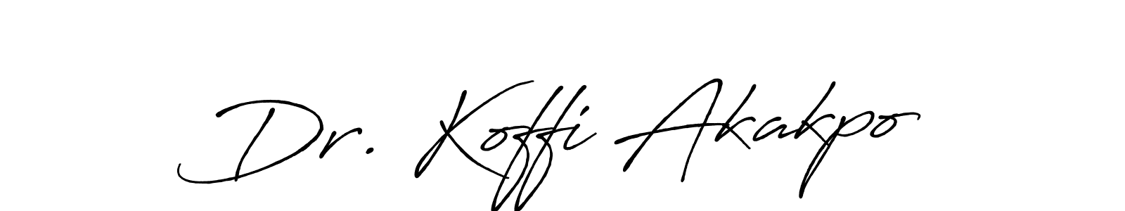 You can use this online signature creator to create a handwritten signature for the name Dr. Koffi Akakpo. This is the best online autograph maker. Dr. Koffi Akakpo signature style 7 images and pictures png
