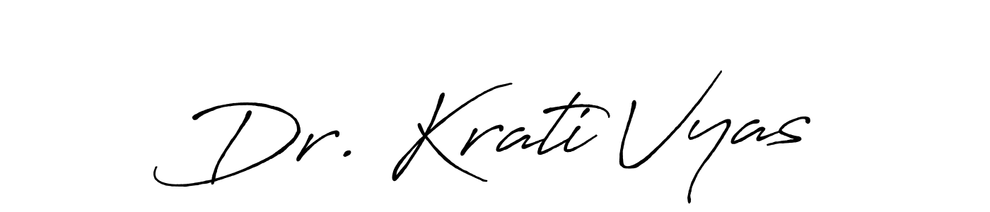 Also we have Dr. Krati Vyas name is the best signature style. Create professional handwritten signature collection using Antro_Vectra_Bolder autograph style. Dr. Krati Vyas signature style 7 images and pictures png