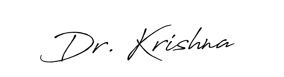 Design your own signature with our free online signature maker. With this signature software, you can create a handwritten (Antro_Vectra_Bolder) signature for name Dr. Krishna. Dr. Krishna signature style 7 images and pictures png