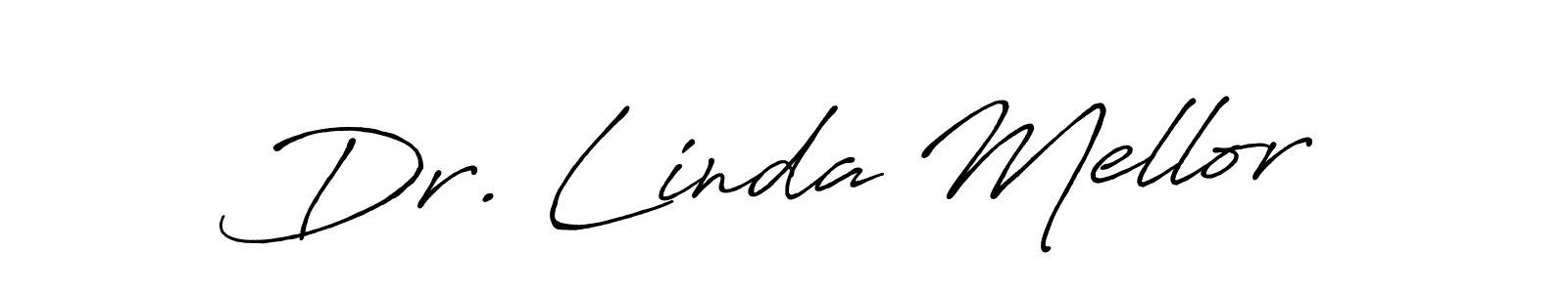 Make a beautiful signature design for name Dr. Linda Mellor. With this signature (Antro_Vectra_Bolder) style, you can create a handwritten signature for free. Dr. Linda Mellor signature style 7 images and pictures png