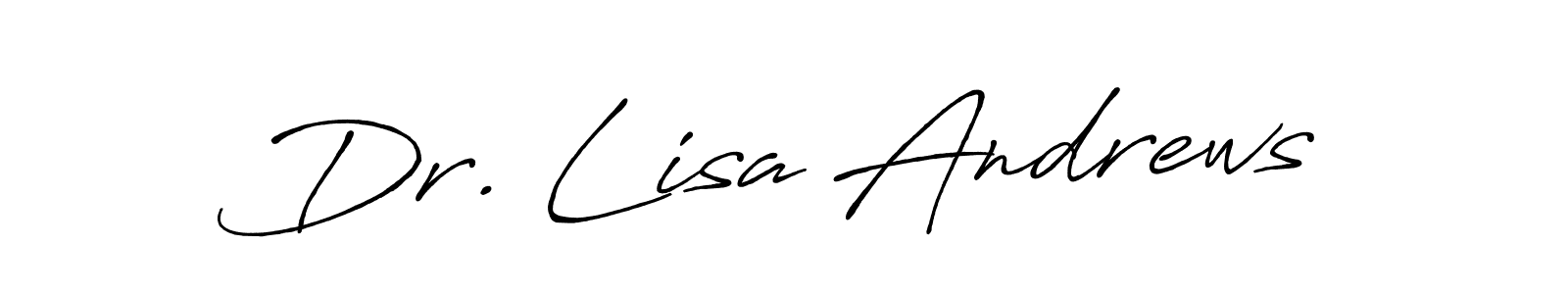 Make a short Dr. Lisa Andrews signature style. Manage your documents anywhere anytime using Antro_Vectra_Bolder. Create and add eSignatures, submit forms, share and send files easily. Dr. Lisa Andrews signature style 7 images and pictures png