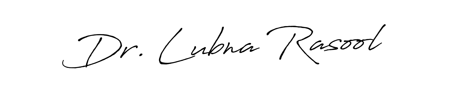 Similarly Antro_Vectra_Bolder is the best handwritten signature design. Signature creator online .You can use it as an online autograph creator for name Dr. Lubna Rasool. Dr. Lubna Rasool signature style 7 images and pictures png