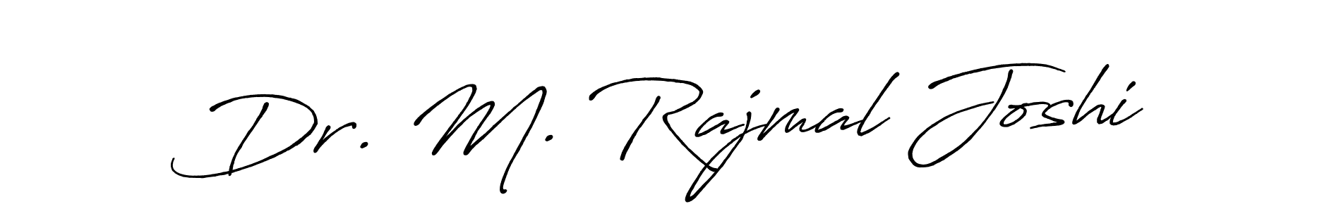 You can use this online signature creator to create a handwritten signature for the name Dr. M. Rajmal Joshi. This is the best online autograph maker. Dr. M. Rajmal Joshi signature style 7 images and pictures png