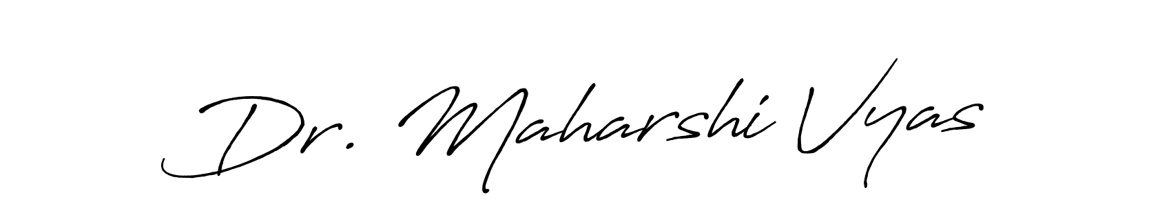 How to make Dr. Maharshi Vyas name signature. Use Antro_Vectra_Bolder style for creating short signs online. This is the latest handwritten sign. Dr. Maharshi Vyas signature style 7 images and pictures png