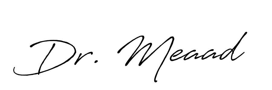 Design your own signature with our free online signature maker. With this signature software, you can create a handwritten (Antro_Vectra_Bolder) signature for name Dr. Meaad. Dr. Meaad signature style 7 images and pictures png