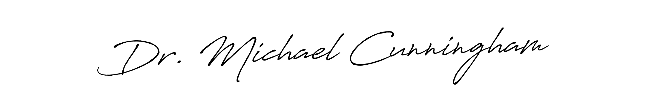 Use a signature maker to create a handwritten signature online. With this signature software, you can design (Antro_Vectra_Bolder) your own signature for name Dr. Michael Cunningham. Dr. Michael Cunningham signature style 7 images and pictures png