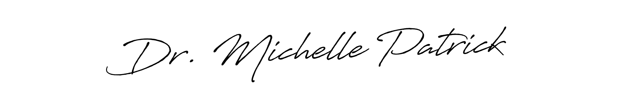 Use a signature maker to create a handwritten signature online. With this signature software, you can design (Antro_Vectra_Bolder) your own signature for name Dr. Michelle Patrick. Dr. Michelle Patrick signature style 7 images and pictures png