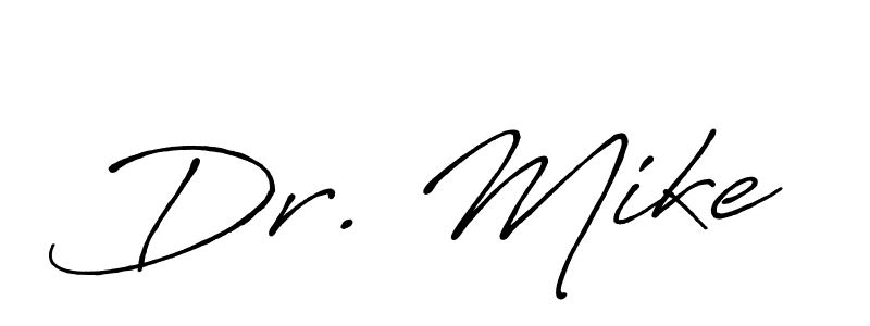 Create a beautiful signature design for name Dr. Mike. With this signature (Antro_Vectra_Bolder) fonts, you can make a handwritten signature for free. Dr. Mike signature style 7 images and pictures png