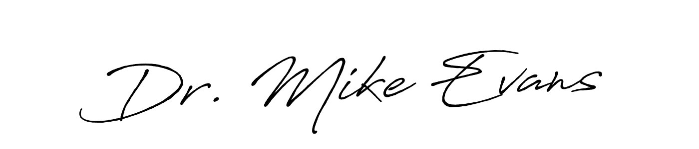 Use a signature maker to create a handwritten signature online. With this signature software, you can design (Antro_Vectra_Bolder) your own signature for name Dr. Mike Evans. Dr. Mike Evans signature style 7 images and pictures png