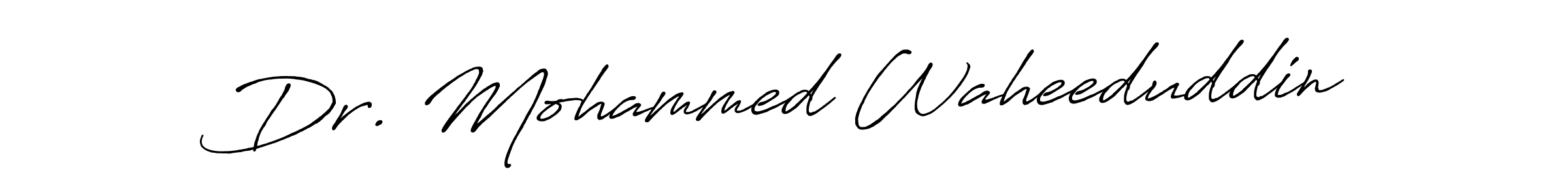 Also we have Dr. Mohammed Waheeduddin name is the best signature style. Create professional handwritten signature collection using Antro_Vectra_Bolder autograph style. Dr. Mohammed Waheeduddin signature style 7 images and pictures png