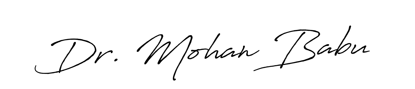 Create a beautiful signature design for name Dr. Mohan Babu. With this signature (Antro_Vectra_Bolder) fonts, you can make a handwritten signature for free. Dr. Mohan Babu signature style 7 images and pictures png