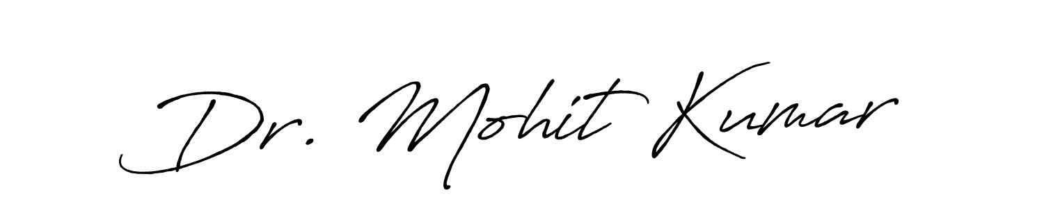 It looks lik you need a new signature style for name Dr. Mohit Kumar. Design unique handwritten (Antro_Vectra_Bolder) signature with our free signature maker in just a few clicks. Dr. Mohit Kumar signature style 7 images and pictures png