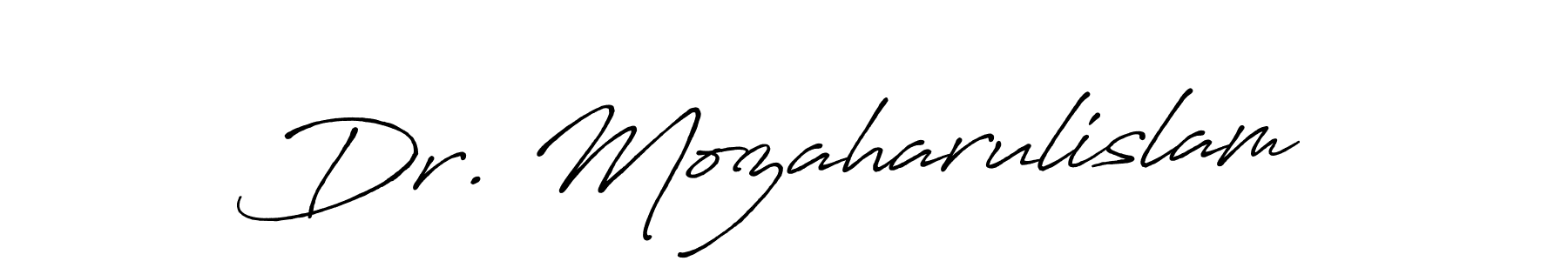 How to make Dr. Mozaharulislam signature? Antro_Vectra_Bolder is a professional autograph style. Create handwritten signature for Dr. Mozaharulislam name. Dr. Mozaharulislam signature style 7 images and pictures png