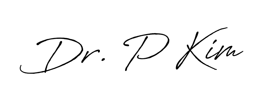 You should practise on your own different ways (Antro_Vectra_Bolder) to write your name (Dr. P Kim) in signature. don't let someone else do it for you. Dr. P Kim signature style 7 images and pictures png