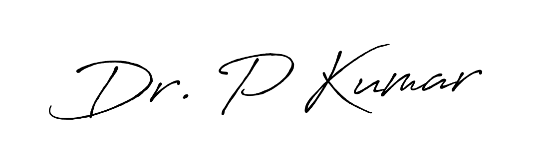 Design your own signature with our free online signature maker. With this signature software, you can create a handwritten (Antro_Vectra_Bolder) signature for name Dr. P Kumar. Dr. P Kumar signature style 7 images and pictures png