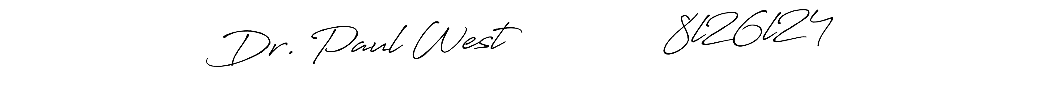 Use a signature maker to create a handwritten signature online. With this signature software, you can design (Antro_Vectra_Bolder) your own signature for name Dr. Paul West              8l26l24. Dr. Paul West              8l26l24 signature style 7 images and pictures png