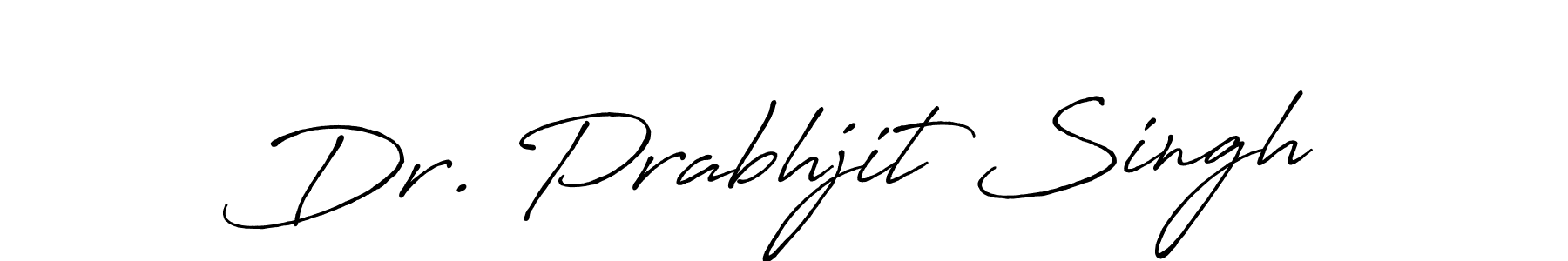 Make a beautiful signature design for name Dr. Prabhjit Singh. With this signature (Antro_Vectra_Bolder) style, you can create a handwritten signature for free. Dr. Prabhjit Singh signature style 7 images and pictures png