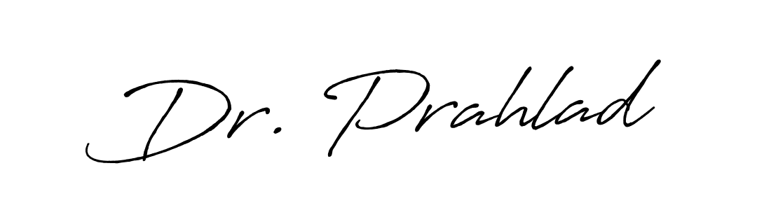 You should practise on your own different ways (Antro_Vectra_Bolder) to write your name (Dr. Prahlad) in signature. don't let someone else do it for you. Dr. Prahlad signature style 7 images and pictures png