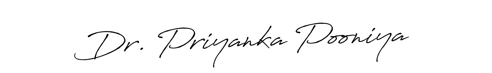 Similarly Antro_Vectra_Bolder is the best handwritten signature design. Signature creator online .You can use it as an online autograph creator for name Dr. Priyanka Pooniya. Dr. Priyanka Pooniya signature style 7 images and pictures png