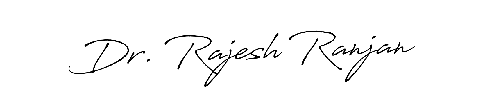 The best way (Antro_Vectra_Bolder) to make a short signature is to pick only two or three words in your name. The name Dr. Rajesh Ranjan include a total of six letters. For converting this name. Dr. Rajesh Ranjan signature style 7 images and pictures png