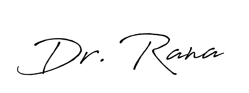 It looks lik you need a new signature style for name Dr. Rana. Design unique handwritten (Antro_Vectra_Bolder) signature with our free signature maker in just a few clicks. Dr. Rana signature style 7 images and pictures png